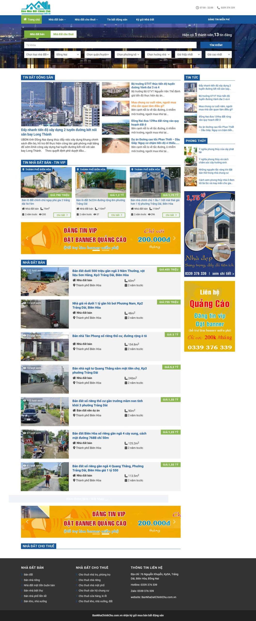 Theme wordpress bán đất bds chính chủ 1 Bandatchinhchu.mauthemewp.com Scaled 1.jpg