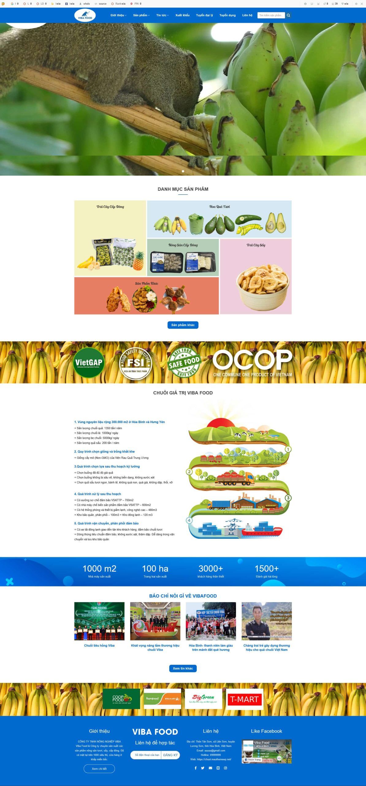 Theme wordpress nông sản - Nông trại chuối 1 Chuoi.mauthemewp.net Scaled 1.jpg