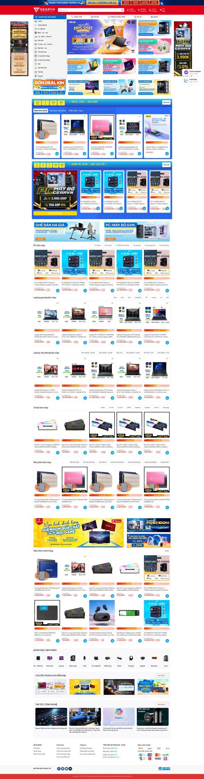 Theme wordpress bán thiết bị máy tính laptop giống Gearvn 1 Gearvn.mauthemewp.com Scaled 1.jpg