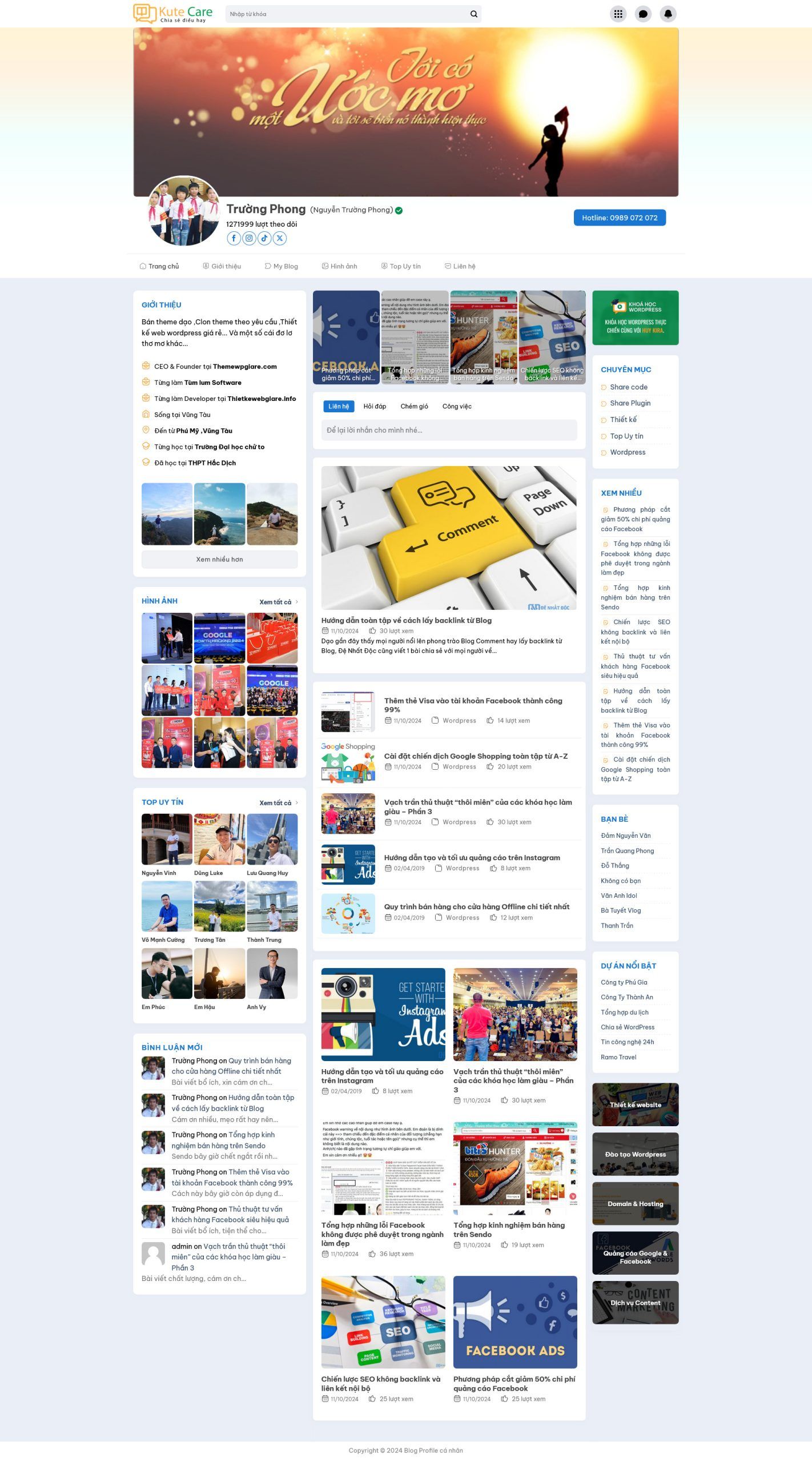 Theme wordpress blog cá nhân chuẩn đẹp 1 Profile5.mauthemewp.com Scaled 1.jpg