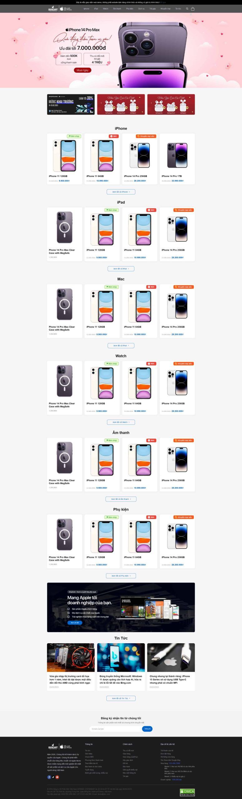 Theme wordpress shop bán điện thoại đẹp giống shopdunk 1 Shopdunk.mauthemewp.com Scaled 1.jpg