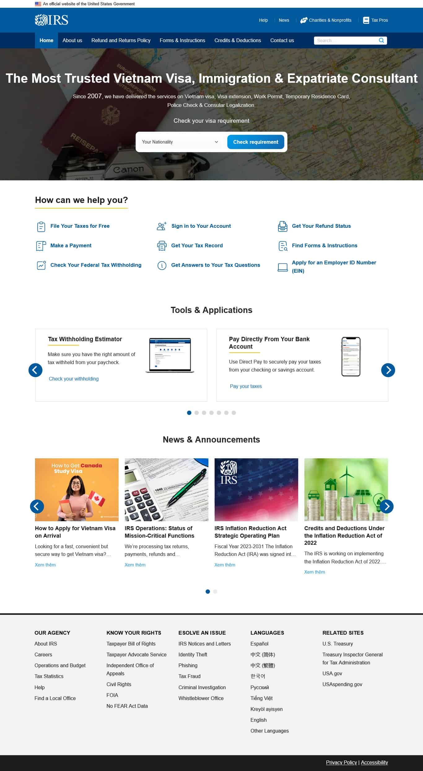 Theme wordpress dịch vụ làm visa 1 Visa.mauthemewp.com .jpg