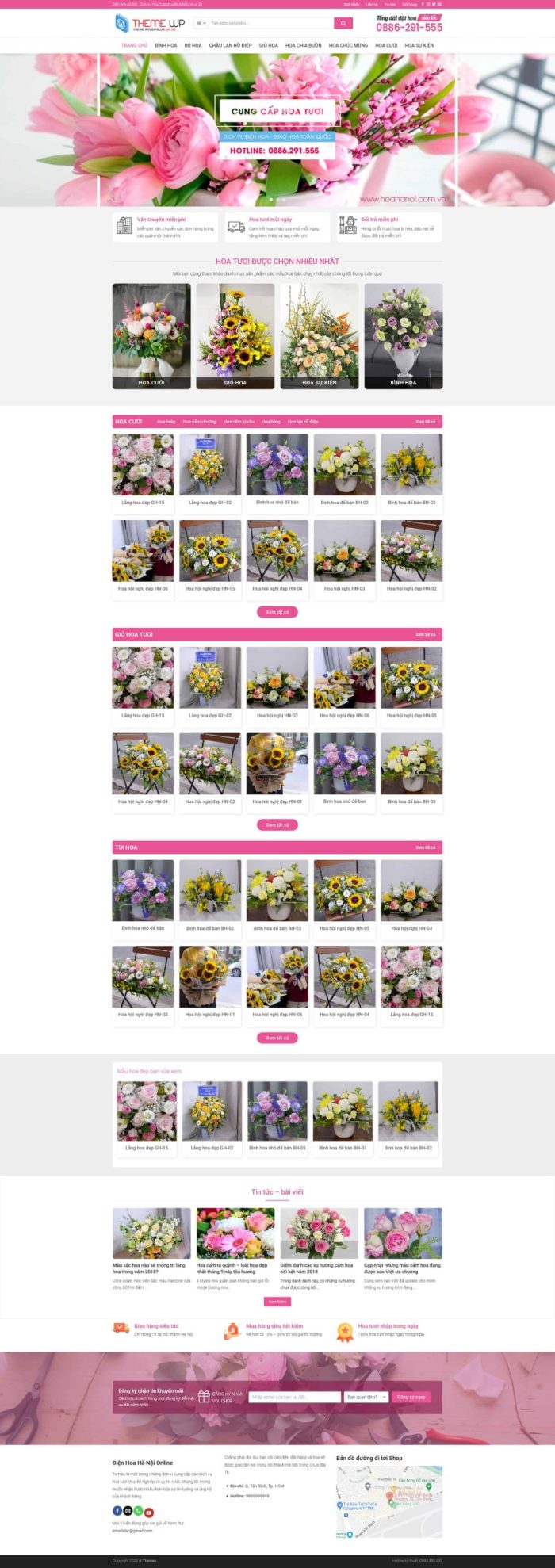 Theme wordpress shop hoa tươi 02